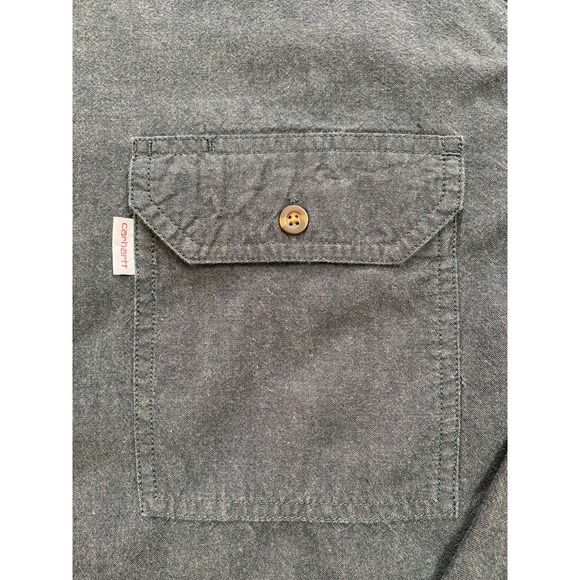 EUC Carhartt Mens Relaxed Fit Long Sleeve Button Down XL - Picture 3 of 4